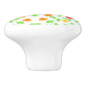 美しい小さなフローラプルハンドル セラミックノブ (側面)