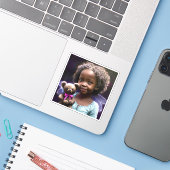 美しい小さな女の子テディベアを保持 シール (ノートパソコンとiPhone)