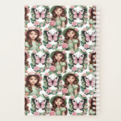 美しい小さな女の子 プランナー手帳 (裏面)