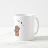 美しい少女と月 コーヒーマグカップ (正面右)