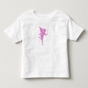 美しい少女の妖精のシルエット トドラーTシャツ