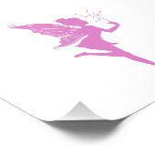 美しい少女の妖精のシルエット フォトプリント (角)