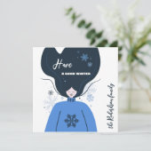 美しい少女よ、素敵な冬を過ごしてね カード (スタンド正面)