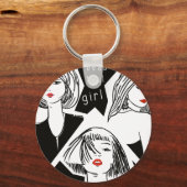 美しい少女 キーホルダー (正面)