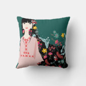 美しい少女 クッション (裏面)