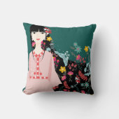 美しい少女 クッション (正面)