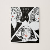 美しい少女 ジグソーパズル (縦)