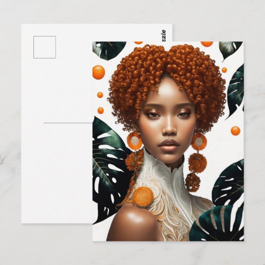 美しい少女 ポストカード (正面/裏面)