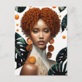 美しい少女 ポストカード (正面)