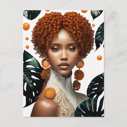 美しい少女 ポストカード (正面)