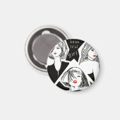 美しい少女 マグネット (正面/裏面)