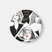 美しい少女 マグネット (正面)