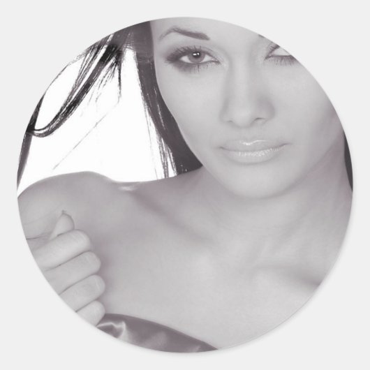 美しい少女 ラウンドシール (正面)