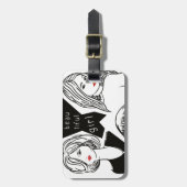 美しい少女 ラゲッジタグ (正面縦)