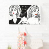 美しい少女 横断幕 (インサイチュ)