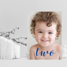 美しい少年 GIRL 2歳の誕生日パーティーの写真 青