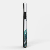 美しい尾羽を持つ青い孔雀 Case-Mate iPhoneケース (裏面/右)