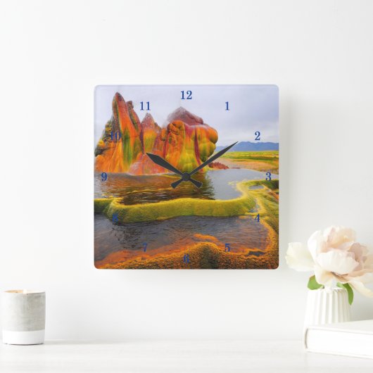 美しい屋外風景壁時計 スクエア壁時計 (ホーム)