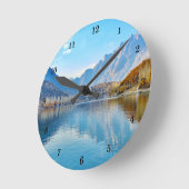 美しい屋外風景壁時計 ラウンド壁時計 (傾斜)