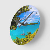 美しい屋外風景壁時計 ラウンド壁時計 (傾斜)