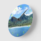 美しい屋外風景壁時計 ラウンド壁時計 (傾斜)