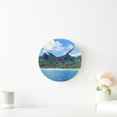 美しい屋外風景壁時計 ラウンド壁時計 (ホーム)