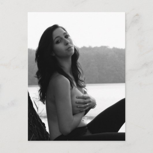 美しい屋外B&W写真はがき ポストカード (正面)