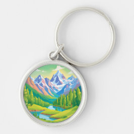 美しい山々 キーホルダー
