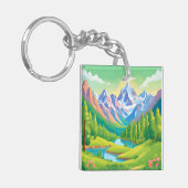 美しい山々 キーホルダー (正面左)