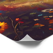 美しい山と魔法の川 ポスター (角)