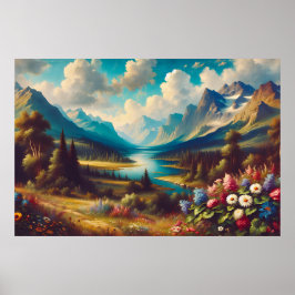 美しい山と魔法の川 ポスター