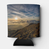 美しい山の夕日 缶クーラー (裏面)