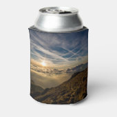 美しい山の夕日 缶クーラー (缶裏面)
