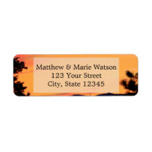 美しい山の夕焼け