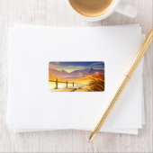 美しい山の景色 ラベル (インサイチュ)