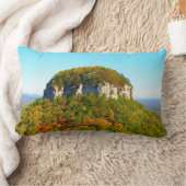 美しい山の景色 ランバークッション (ブランケット)