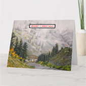 美しい山の芸術作品 カード (正面)