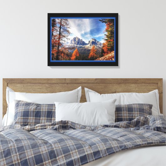 美しい山の風景キャンバス印刷 キャンバスプリント (インサイチュ (寝室))