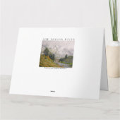 美しい山の風景作品 カード (裏面)