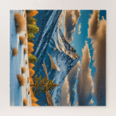 美しい山の風景 ジグソーパズル (横)