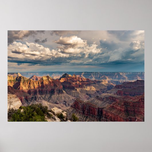 美しい山の風景 ポスター (正面)