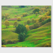 美しい山並み、夕べの光。  ラッピングペーパー (フラット)