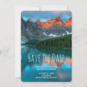 美しい山岳風景の写真 ウェディング セーブザデート (正面)