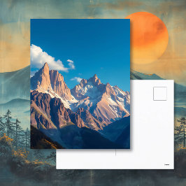 美しい山峰 ポストカード