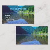 美しい山川反射ビジネスカード 名刺 (正面/裏面)