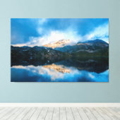 美しい山景色 キャンバスプリント (インサイチュ (ウッドフロア))