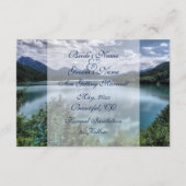 美しい山湖での結婚式　保存日付カード セーブザデート (裏面)