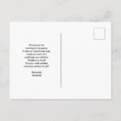 美しい山湖の夕方写真ありがとうございます ポストカード (裏面)