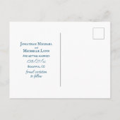 美しい山湖の結婚式 Save the Date 案内ポストカード (裏面)