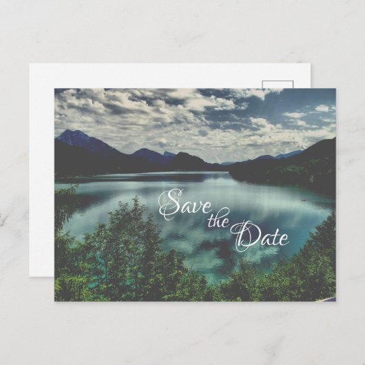 美しい山湖　結婚式のご案内 案内ポストカード (正面/裏面)